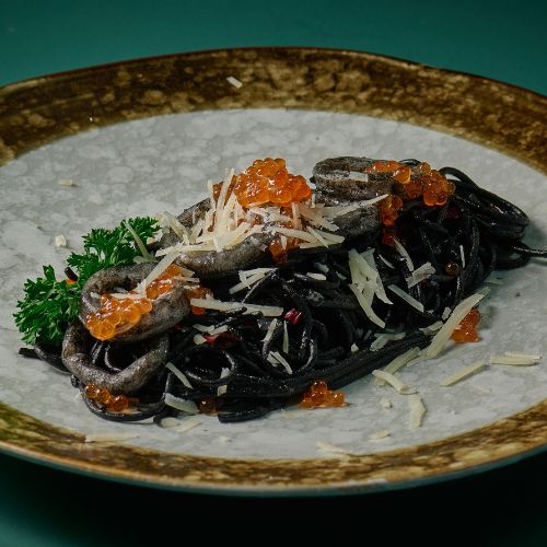 Spaghetti With Squid Ink Sauce
